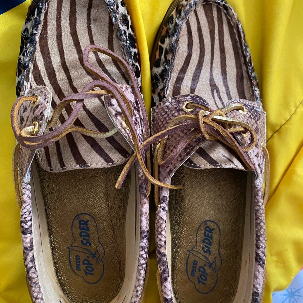 Sperry Leopard Print Women's Boat Shoes - Picture 2 of 2